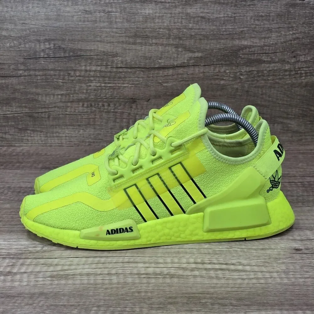 Adidas NMD R1 V2 Men's Size 8.5 Women's Sz 9.5 Solar Yellow Running Shoes H02654